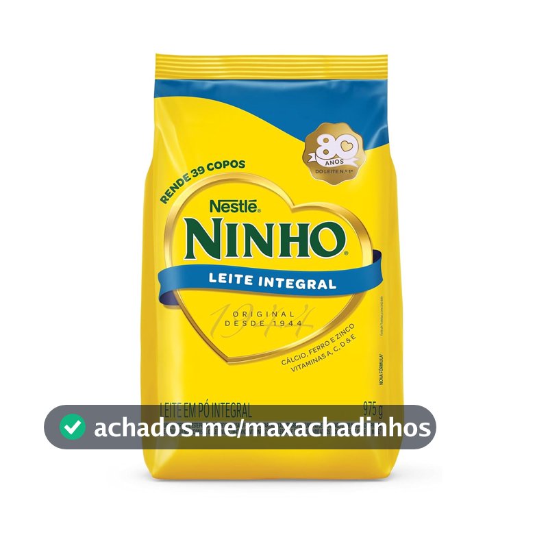 Leite em Pó Ninho Integral Sachê 975g