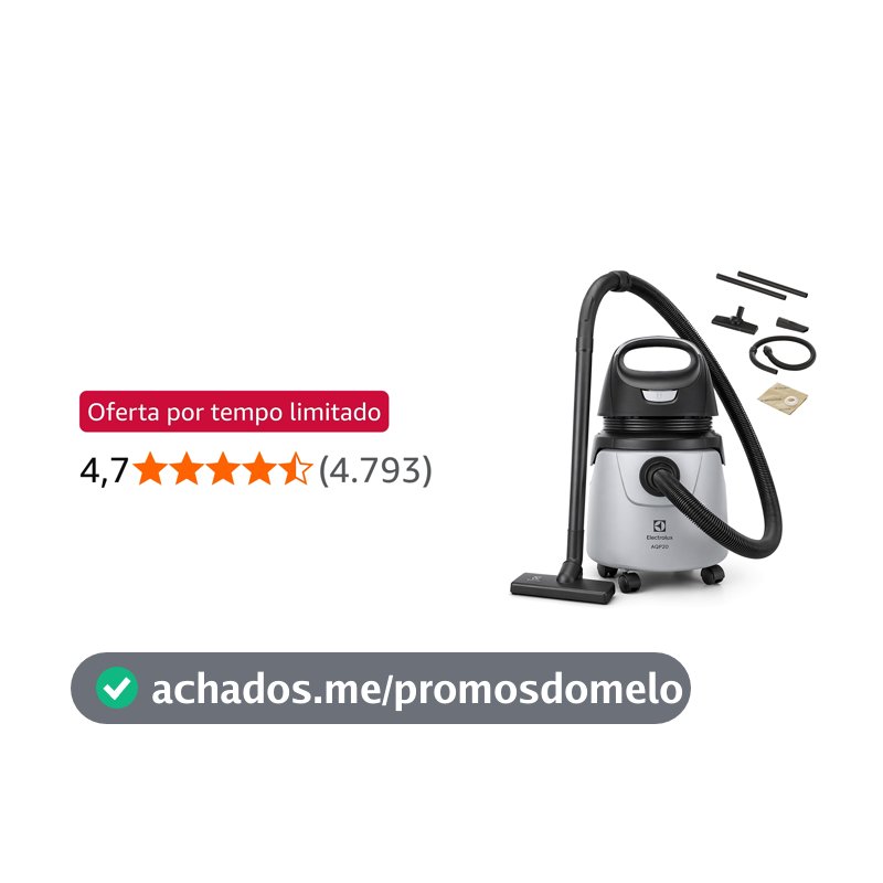 Electrolux Aspirador água pó limpeza profunda função sopro 1400W A10N1 127V