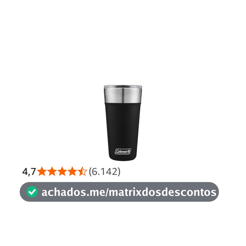 Coleman Copo isolado de aço inoxidável de 590 ml