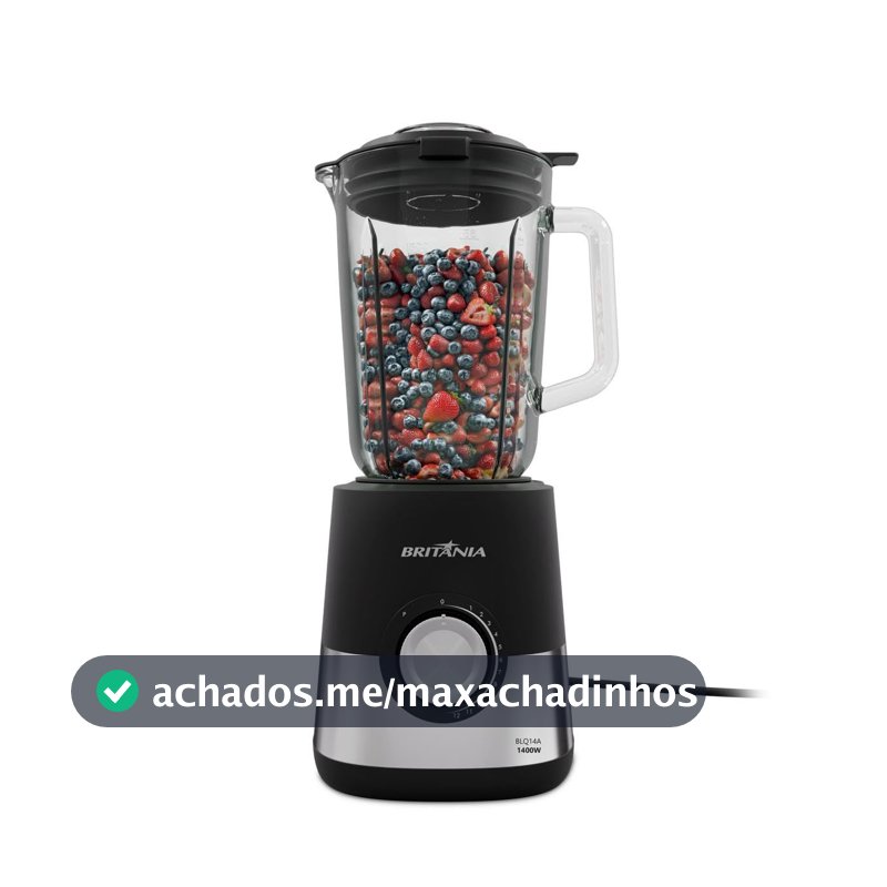 Liquidificador Britânia 2,3L de Vidro 12 Velocidades BLQ14A 220V