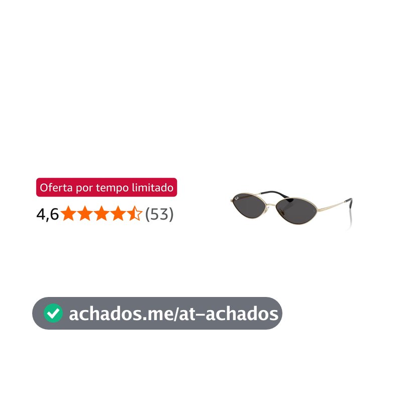 Óculos de Sol Ray-Ban Kai Unissex, Tamanho 59