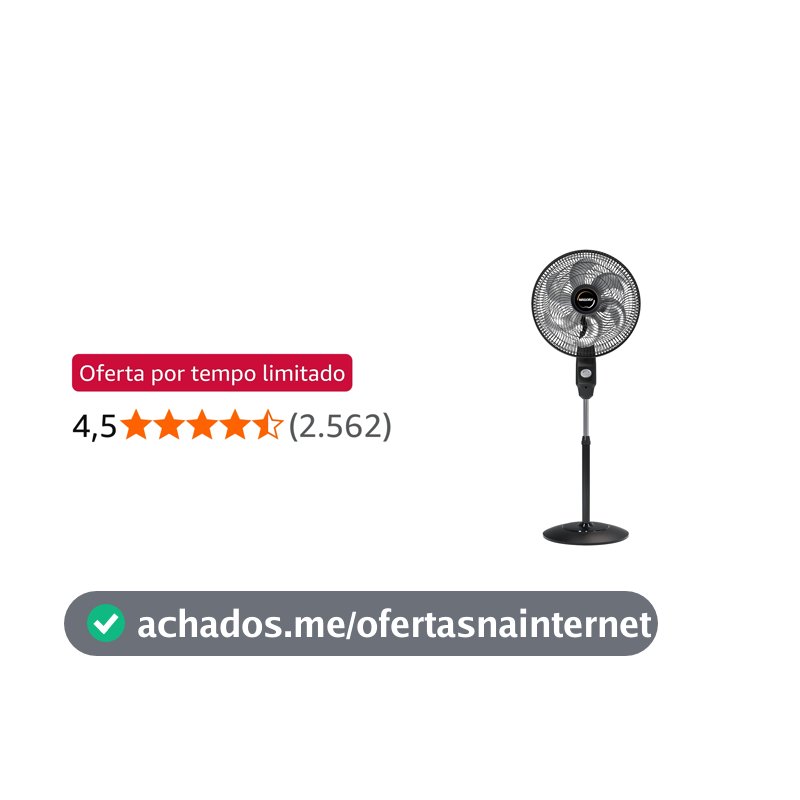 Ventilador de Coluna Mallory Éolo 126W, Silencioso, Hélice de 6 pás, Grade Especial em Sistema TS, Máxima Vazão e Mínimo Ruído – PR-GF- 220V