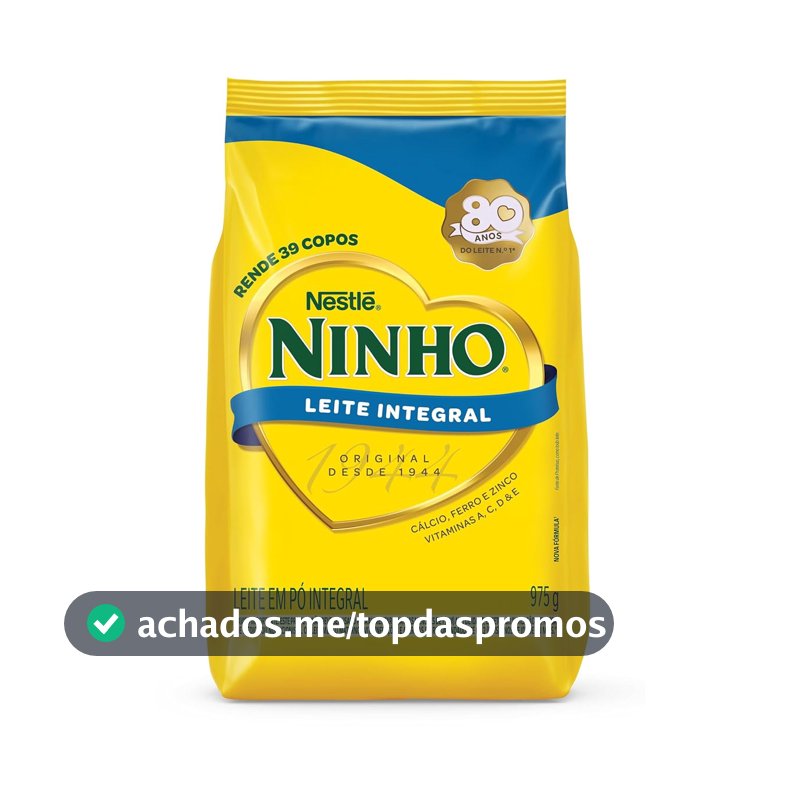 Leite em Pó Ninho Integral Sachê 975g