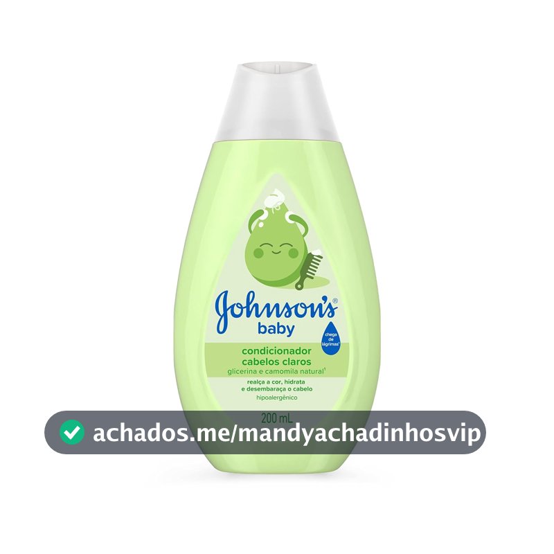 Condicionador Johnson's Baby Cabelos Claros, 200ml