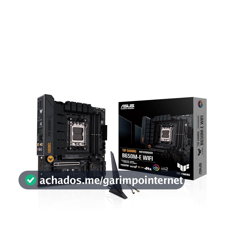 Placa Mãe Asus TUF Gaming B650M-E WIFI, Chipset B650, AMD AM5, mATX, DDR5, 90MB1FV0-M0EAY0