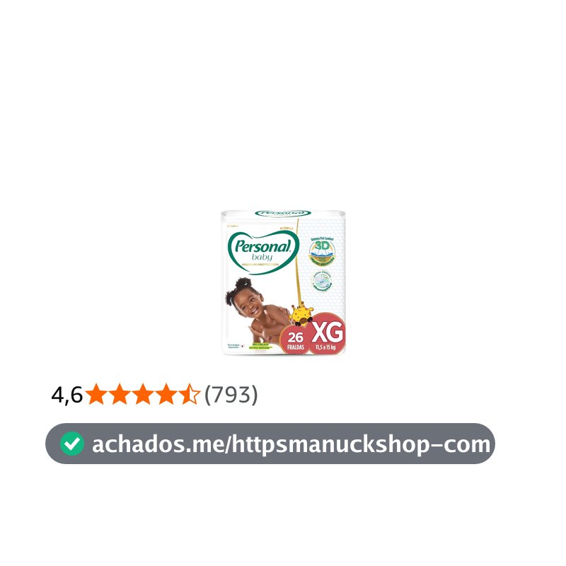 Personal Fralda Baby Premium Protection Xg Com 26 Unidades