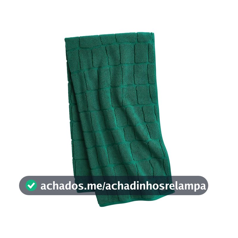 Toalha de Banho Lacoste Heritage, Verde Crocodilo, 76 cm x 142 cm