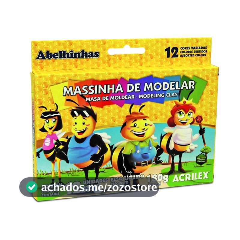 Massa de Modelar 12 Rolos Acrilex