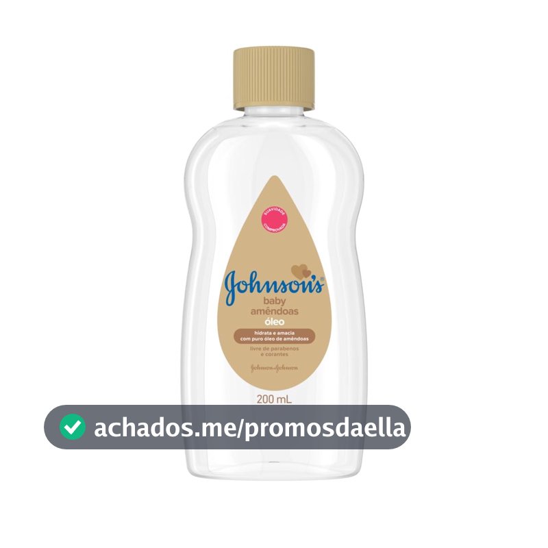 Óleo Hidratante de Amêndoas para Bebê Johnson's Baby, 200ml