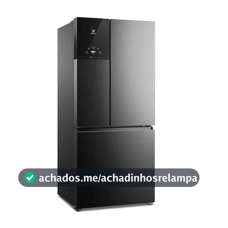 Geladeira Electrolux Multidoor Efficient Com Autosense e Inverter 590 l Black Inox Look (IM8B) 127V