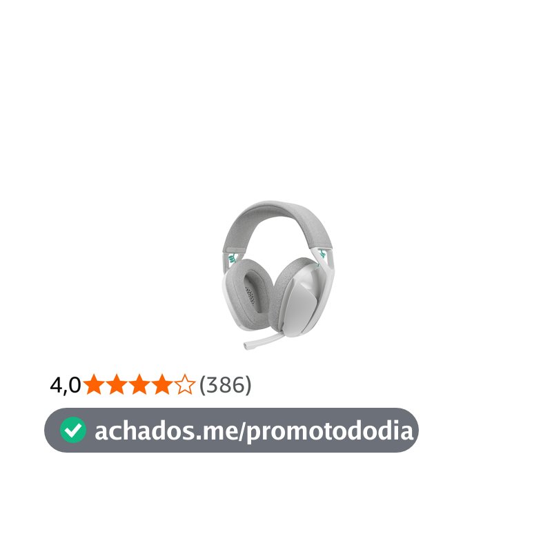 Headset Gamer Sem Fio Logitech G321, LIGHTSPEED, Bluetooth, Confortável, microfone 16 kHz, bateria de mais de 20 horas de duração. Compatível com PC, PS4, PS5, Nintendo Switch, Smartphone - Branco