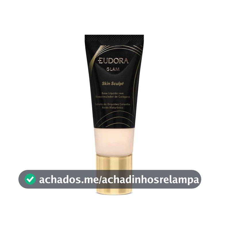 Eudora Glam Skin Sculpt Base Líquida Semi Matte Cor 00 30ml