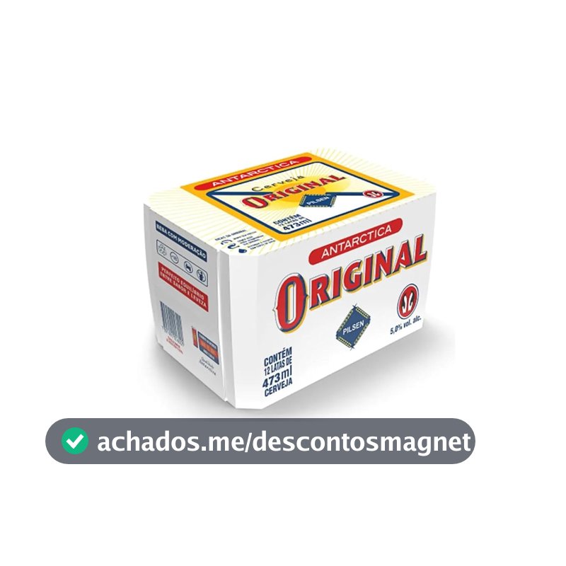 Cerveja Original, Pilsen, Lata 473ml, Pack com 12 unidades
