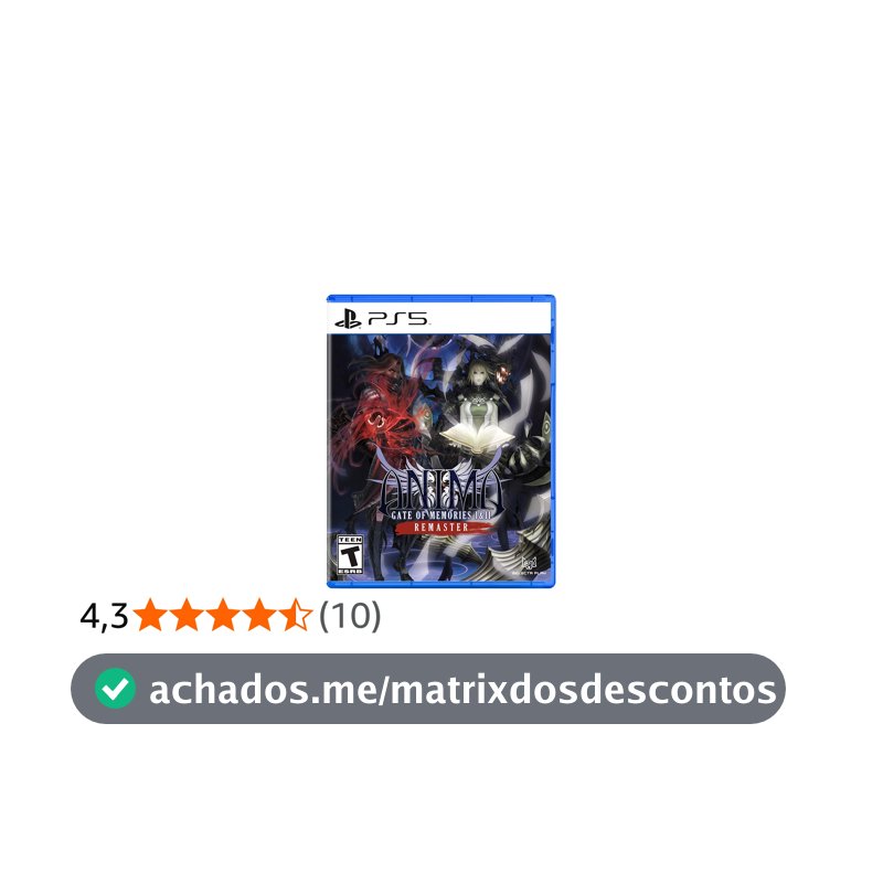 Anima Gate of Memories I & II Remaster - Standard Edition - PlayStation 5