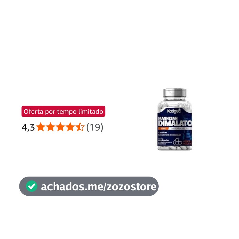 Katiguá, Magnésio Dimalato, Sem sabor, Puro Di-Magnésio Malato, 60 Cápsulas rígidas • 30 doses, Azul