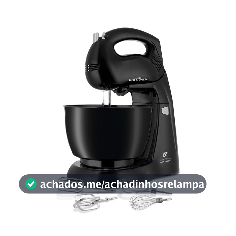 Britânia Batedeira Perola 550 Neve 4,3L 500W 220V Aço inoxidável