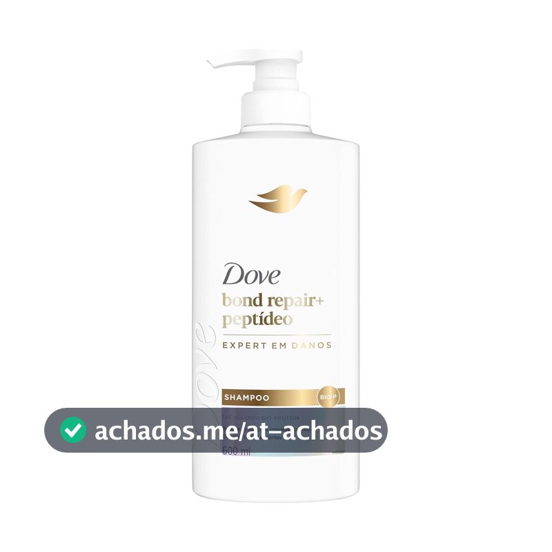 Dove Shampoo Bond Intense Repair + Peptídeo 600ml Pump