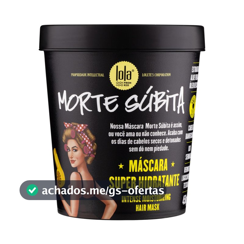 Morte Súbita Máscara Super Hidratante 450g , Lola Cosmetics