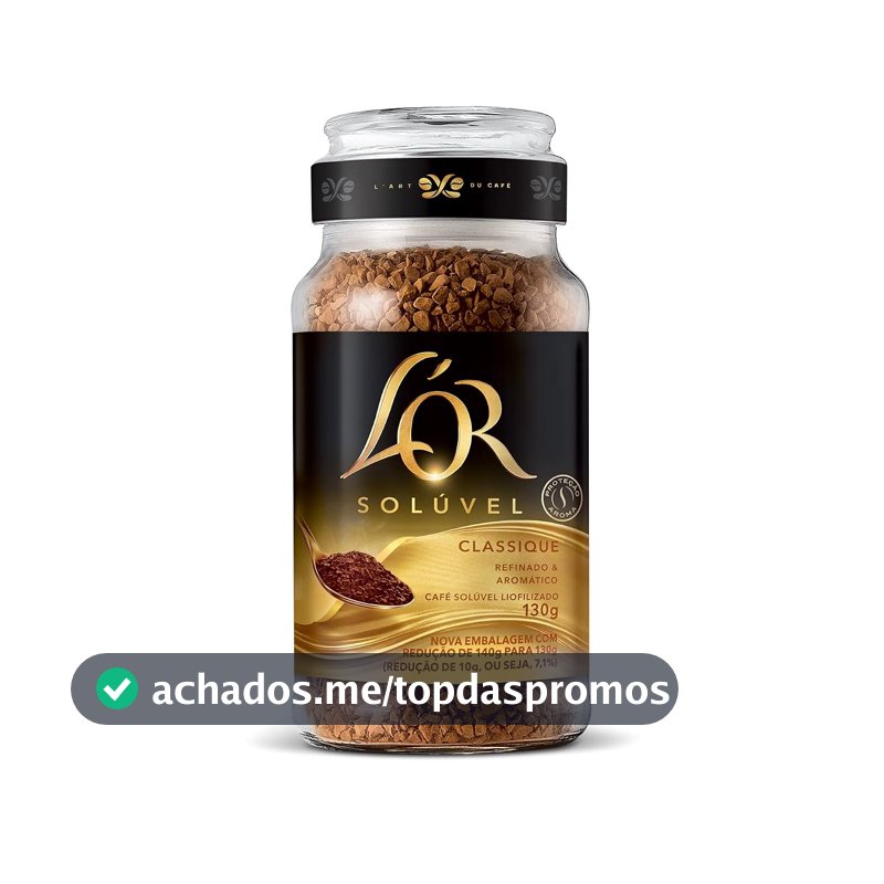 L'OR, Café Solúvel Classique Pote de Vidro 130g