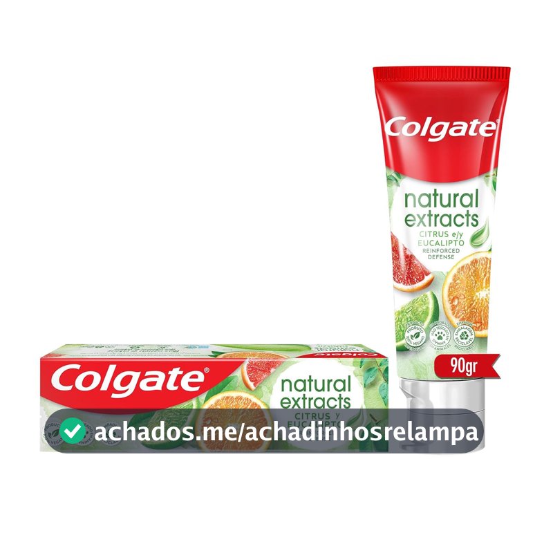 Colgate Natural Extracts Citrus e Eucalipto Creme Dental, 90g