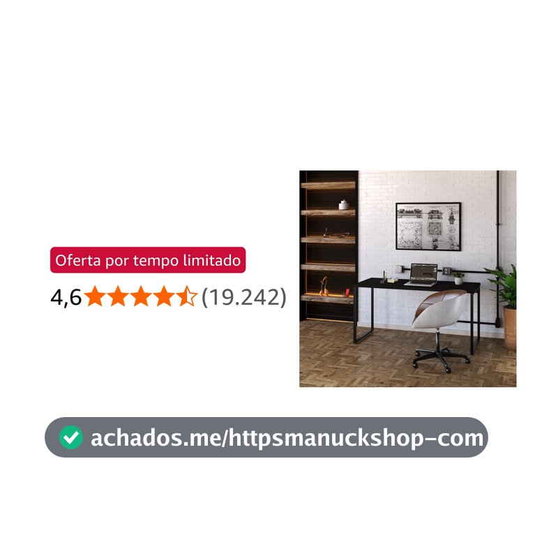 Escrivaninha Trevalla Kuadra Me150-E10 Industrial 150cm Preto Onix