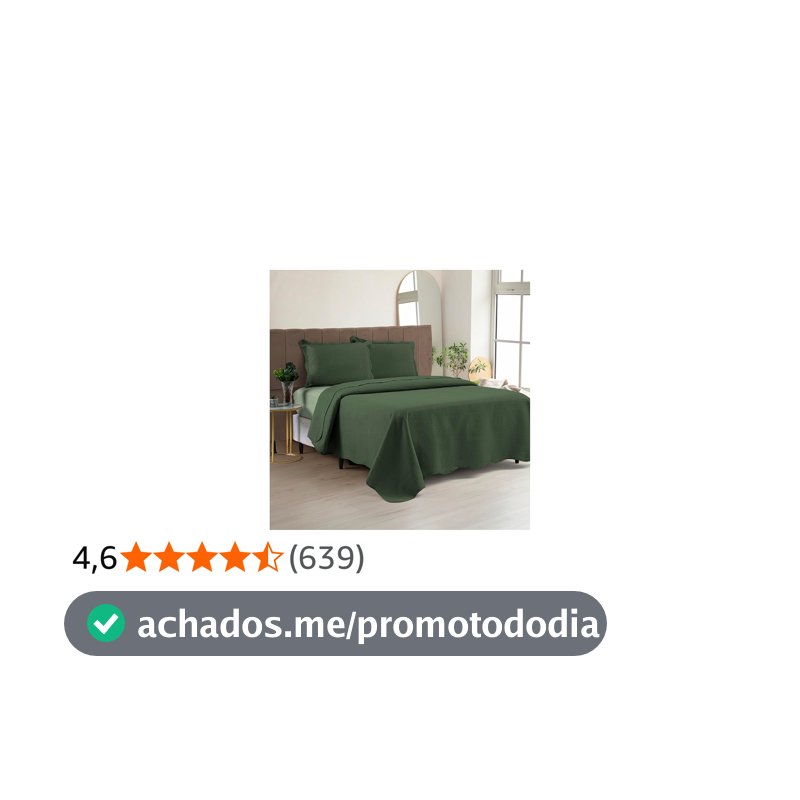 Cobre Leito Colcha Casal Queen Dupla Face com Toque Macio 200 Fios Ultrasonic 03 Peças Bulet - Verde