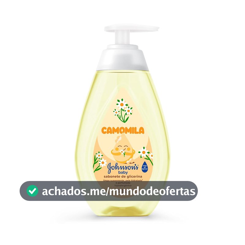 Sabonete Líquido Johnson's Baby, Glicerina e Camomila, 400ml