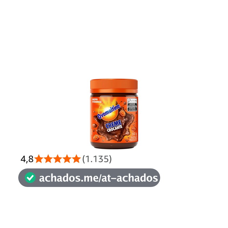 Ovomaltine Creme Crocante Pote 260g