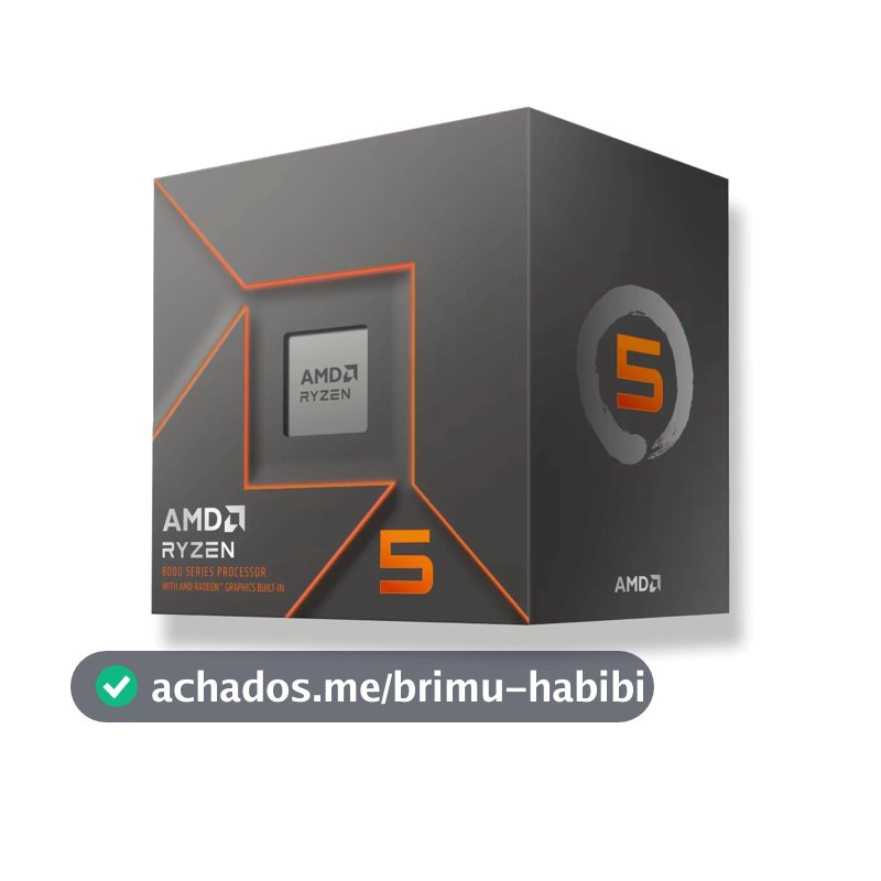 Processador AMD Ryzen 5 8500G Box (AM5/6 Cores/12 Threads/5.0GHz/22MB Cache/Wraith Stealth/AMD Radeon 740M)