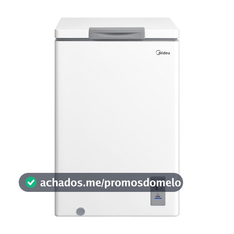 Freezer Horizontal 100L Inverter Bivolt Branco Midea