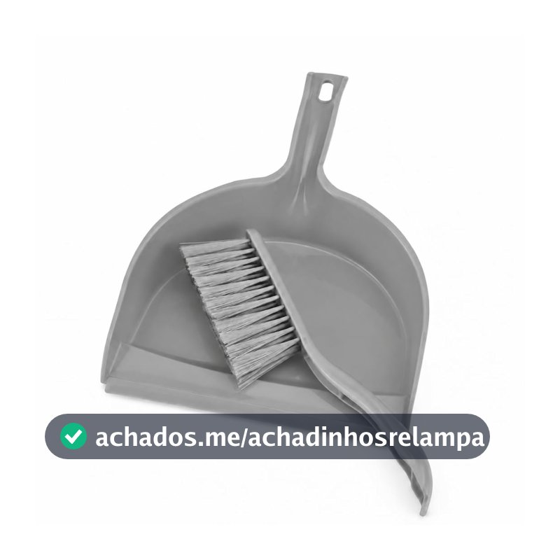 Conjunto Pá e Escova Compacto para Limpeza