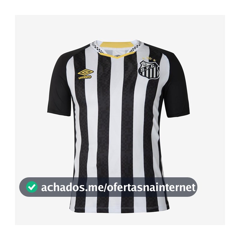 Camiseta de Time Umbro Santos OF Torcedor Masculino
