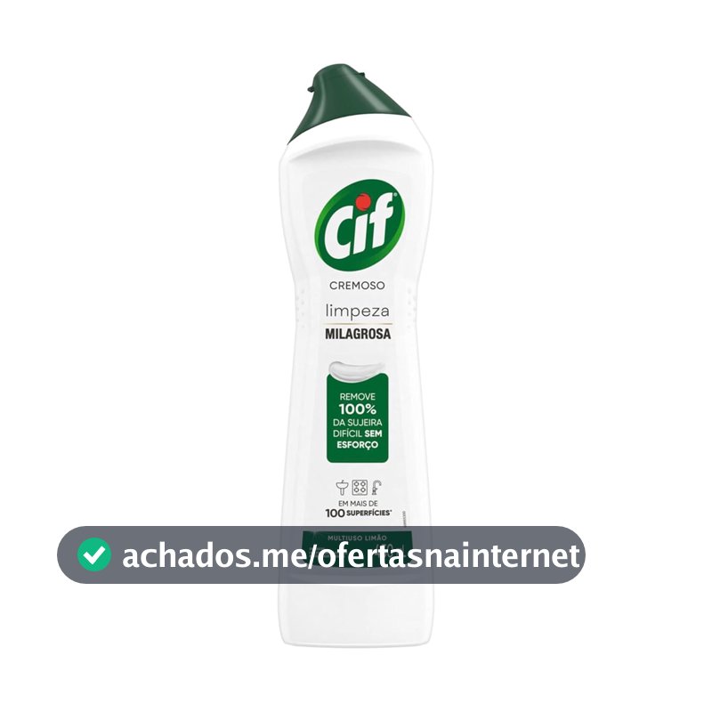 CIF Cremoso Limpreza Milagrosa Limão para casa 450ml