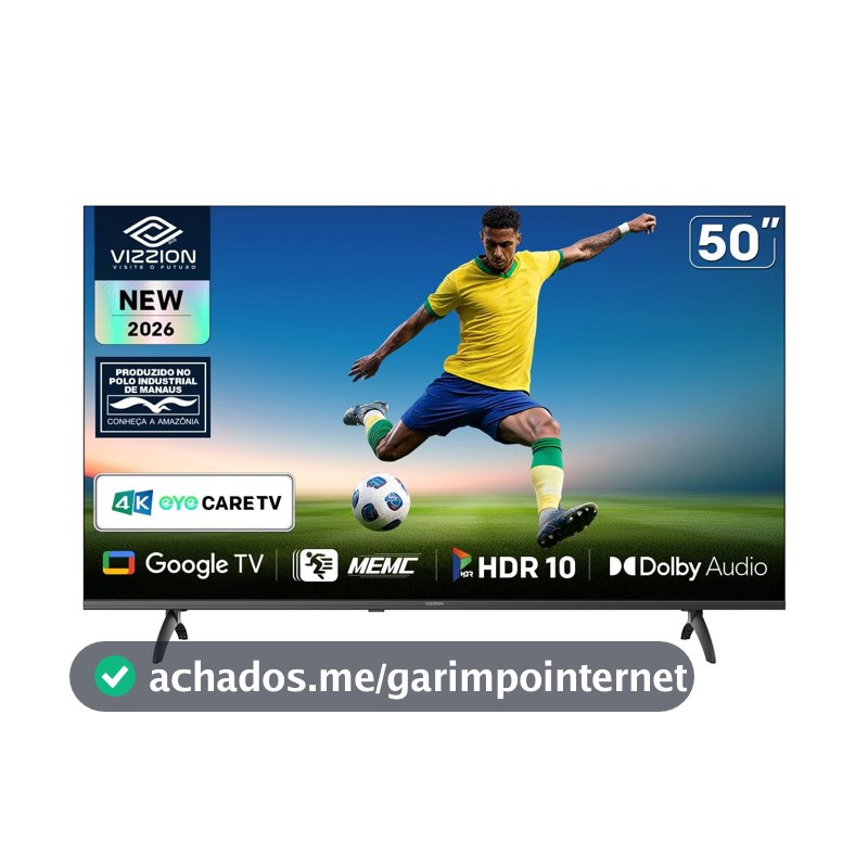 Smart TV Vizzion BR50G3UA 50 Polegadas 4K UHD