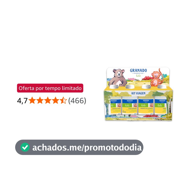 Granado Kit Viagem Do Bebê, 60ml, 4 Unidades