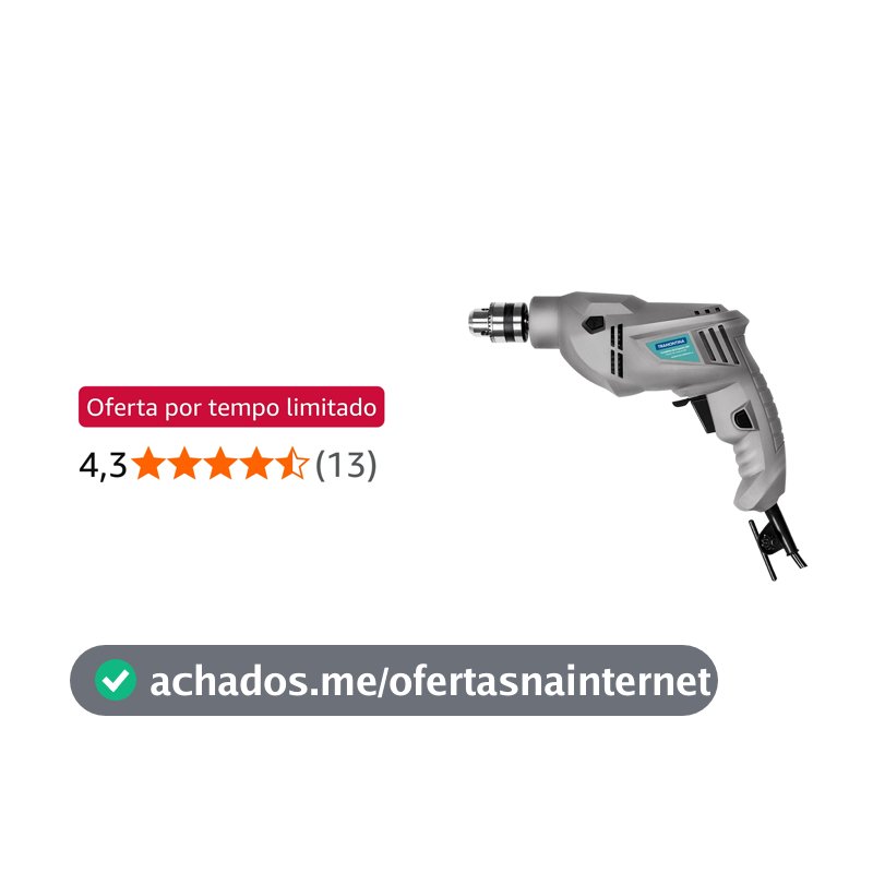 Furadeira de impacto 3/8" 500W, 110V
