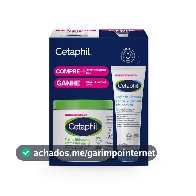 KIT CETAPHIL CREME 453G + LOÇÃO DE LIMPEZA 100ML