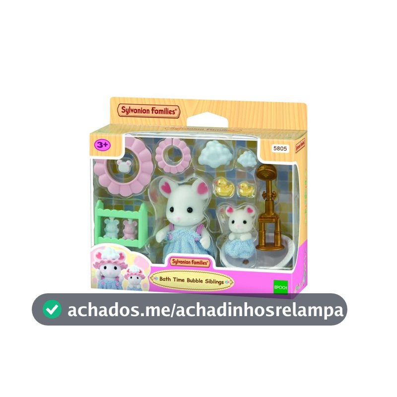 Sylvanian Families Hora do Banho dos Irmãos Ensaboados