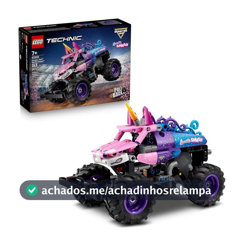 LEGO Technic Monster Jam Sparkle Smash de Puxar 42220 (243 Peças)