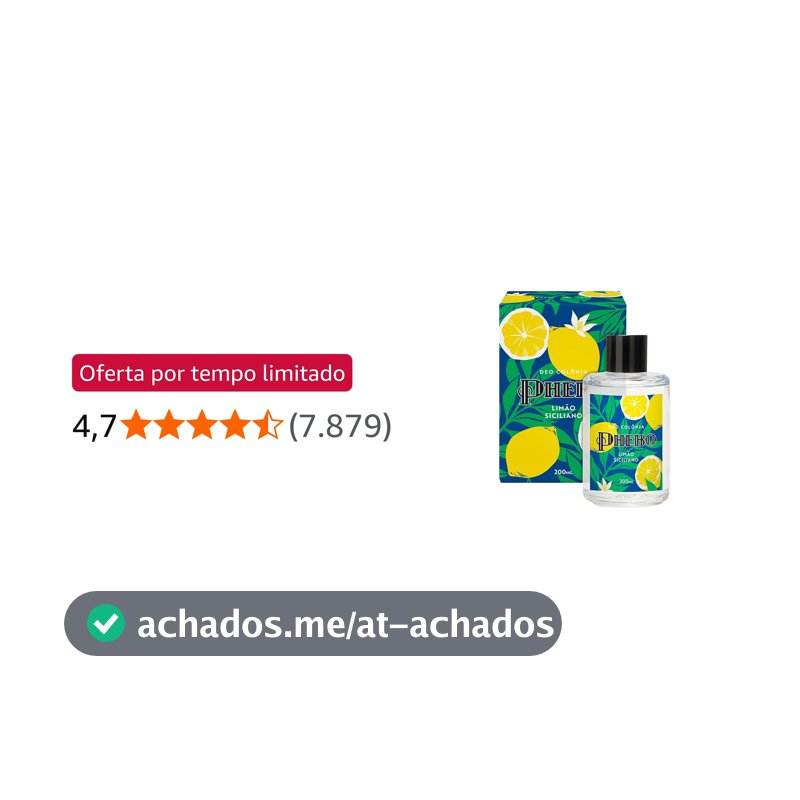 PHEBO - Deo Colônia Limão Siciliano 200ml