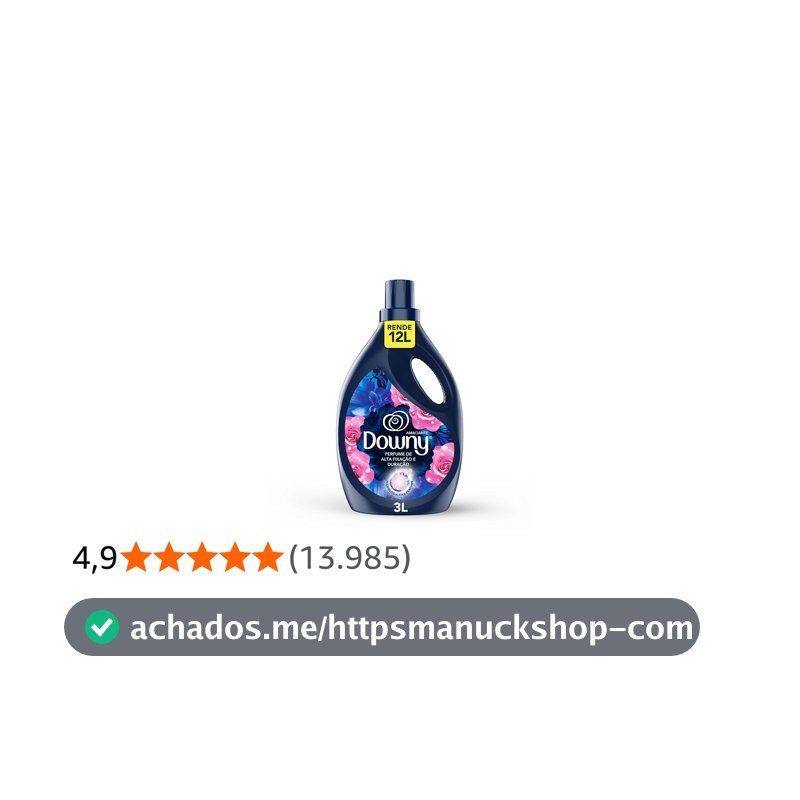 Downy Amaciante Concentrado Líquido Brisa Intenso 3L – Rende 12L