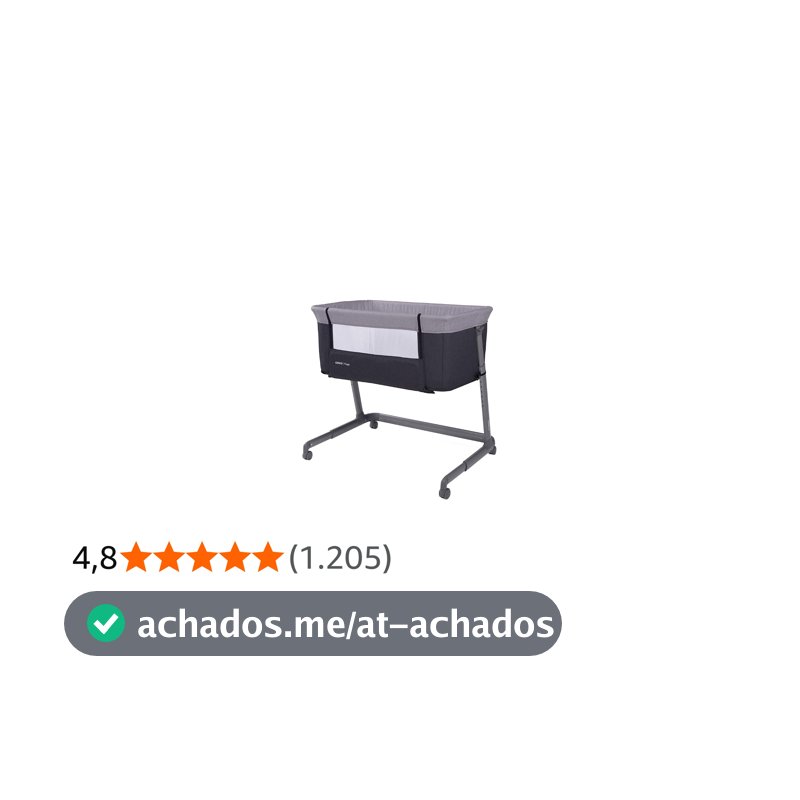 Cosco Kids, Berço Co-bed Pluggy, 0 a 9kg, Cinza Escuro