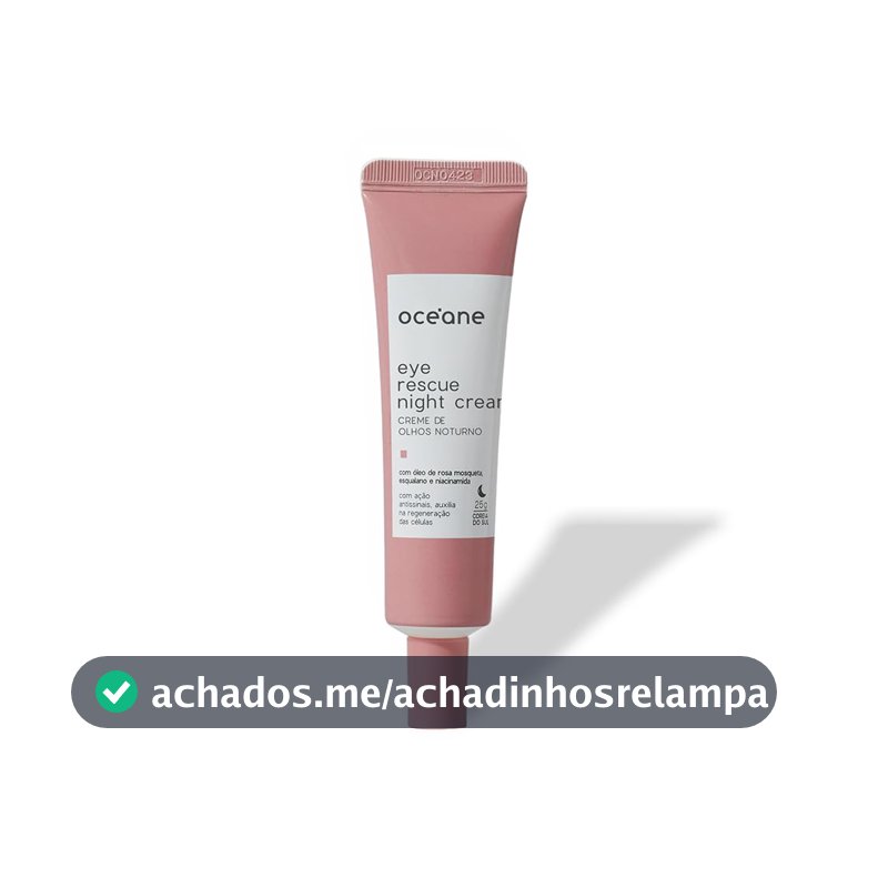 Océane Creme Antissinais Noturno para Área Dos Olhos - Eye Rescue Night Cream 25g