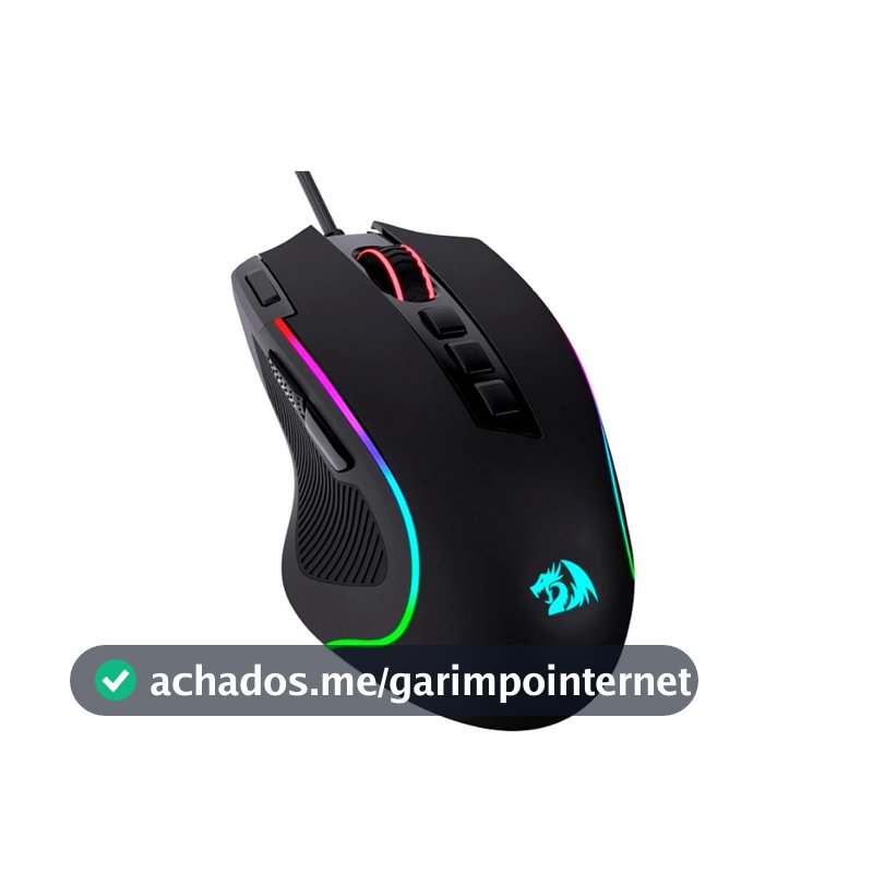 Mouse Gamer Redragon Predator RGB M612-RGB, Preto