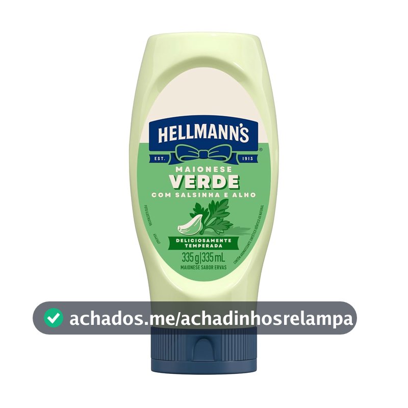Hellmann's Maionese Verde Squeeze 335g