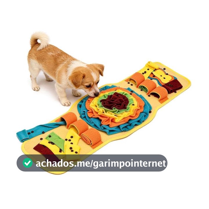 Tapete de Farejar para Cães, Brinquedo de Estimulação Cerebral Interativo, Antiderrapante e Portável, Jogo de Alimentação contra Tédio para Raças Grandes/Médias/Pequenas, 80x28.5 cm
