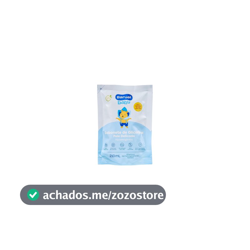 Sabonete Infantil Líquido Pele Delicada Refil 210ml – Baruel Baby