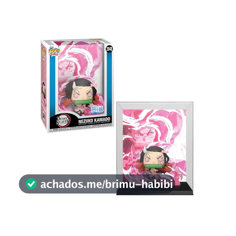 Candide, Boneco, Funko POP! Nezuko (Explosão de Sangue), Poster Demon Slayer, Acompanha Estojo Protetor - 11 cm