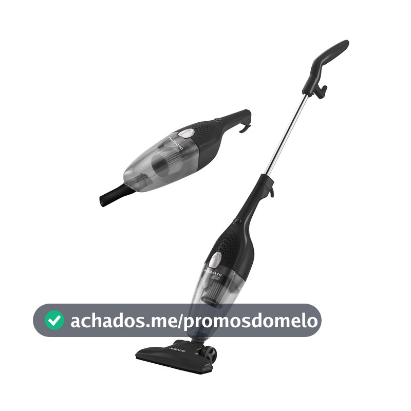 Aspirador de Pó Vertical Duo AS Agratto Preto 1000W