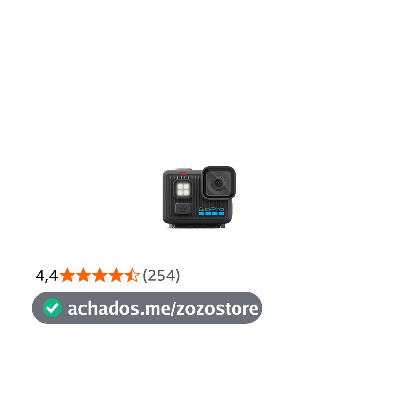 GoPro LIT HERO - Câmera de Ação Compacta 4K60 Ultra HD com Luz Integrada